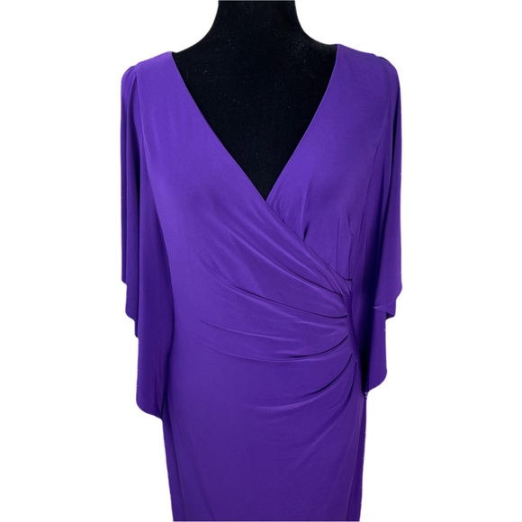 Ralph Lauren Tanzan Jersey Cascade Sleeve Dress 8 - Picture 6 of 13